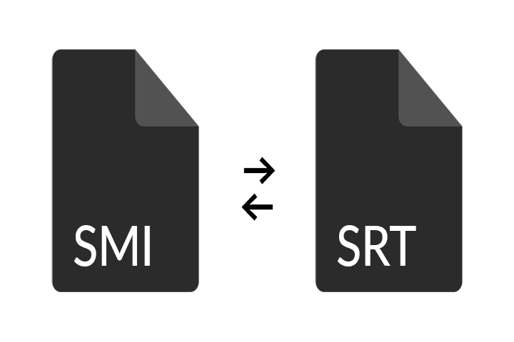 SRT 파일을 SMI 파일로 또는 SMI 파일을 SRT 파일로 변환하기